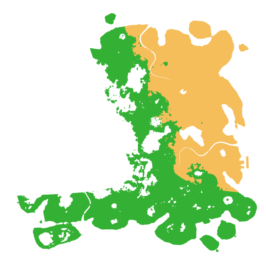 Biome Rust Map: Procedural Map, Size: 4500, Seed: 41237