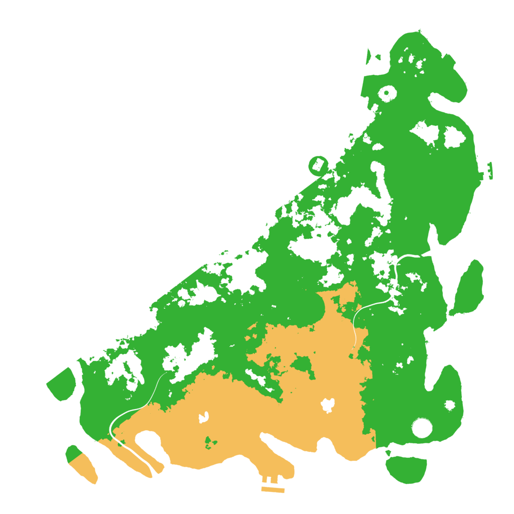 Biome Rust Map: Procedural Map, Size: 4500, Seed: 1145932583