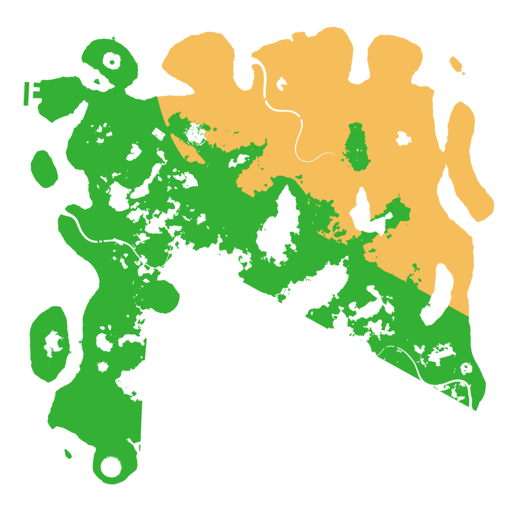 Biome Rust Map: Procedural Map, Size: 4500, Seed: 624852