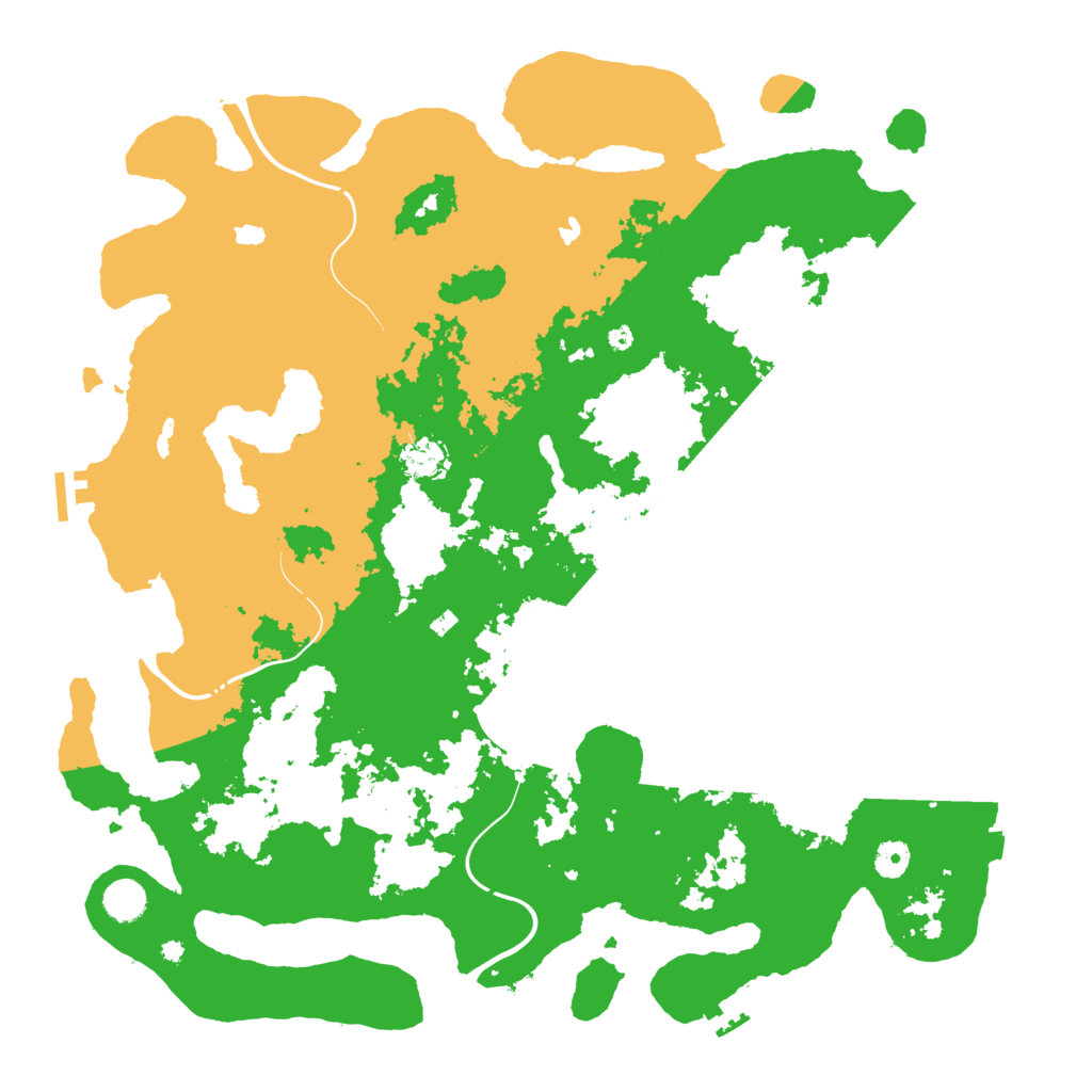Biome Rust Map: Procedural Map, Size: 4500, Seed: 165461681
