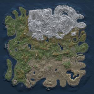 Thumbnail Rust Map: Procedural Map, Size: 4500, Seed: 1995260178, 15 Monuments