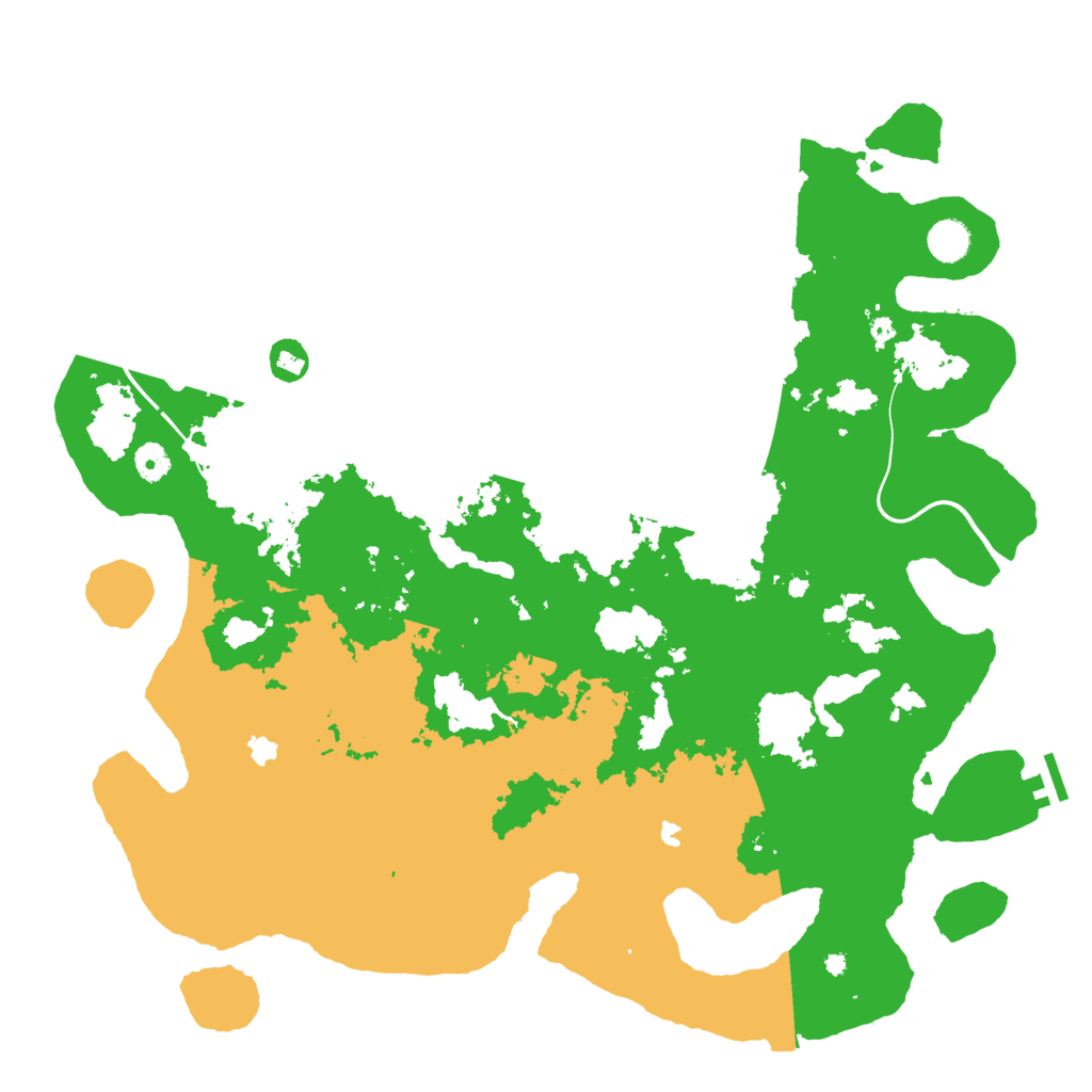 Biome Rust Map: Procedural Map, Size: 4500, Seed: 2035557272