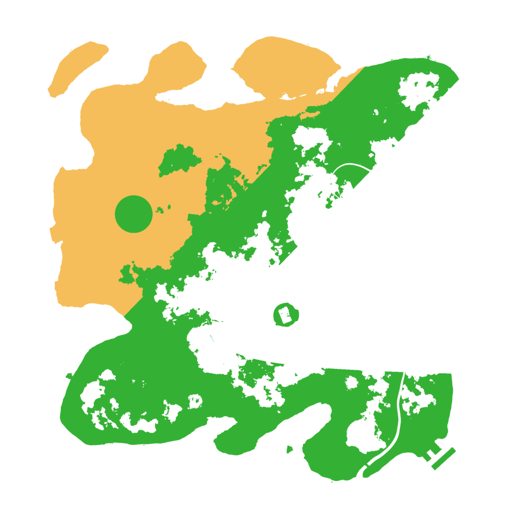 Biome Rust Map: Procedural Map, Size: 3579, Seed: 9753