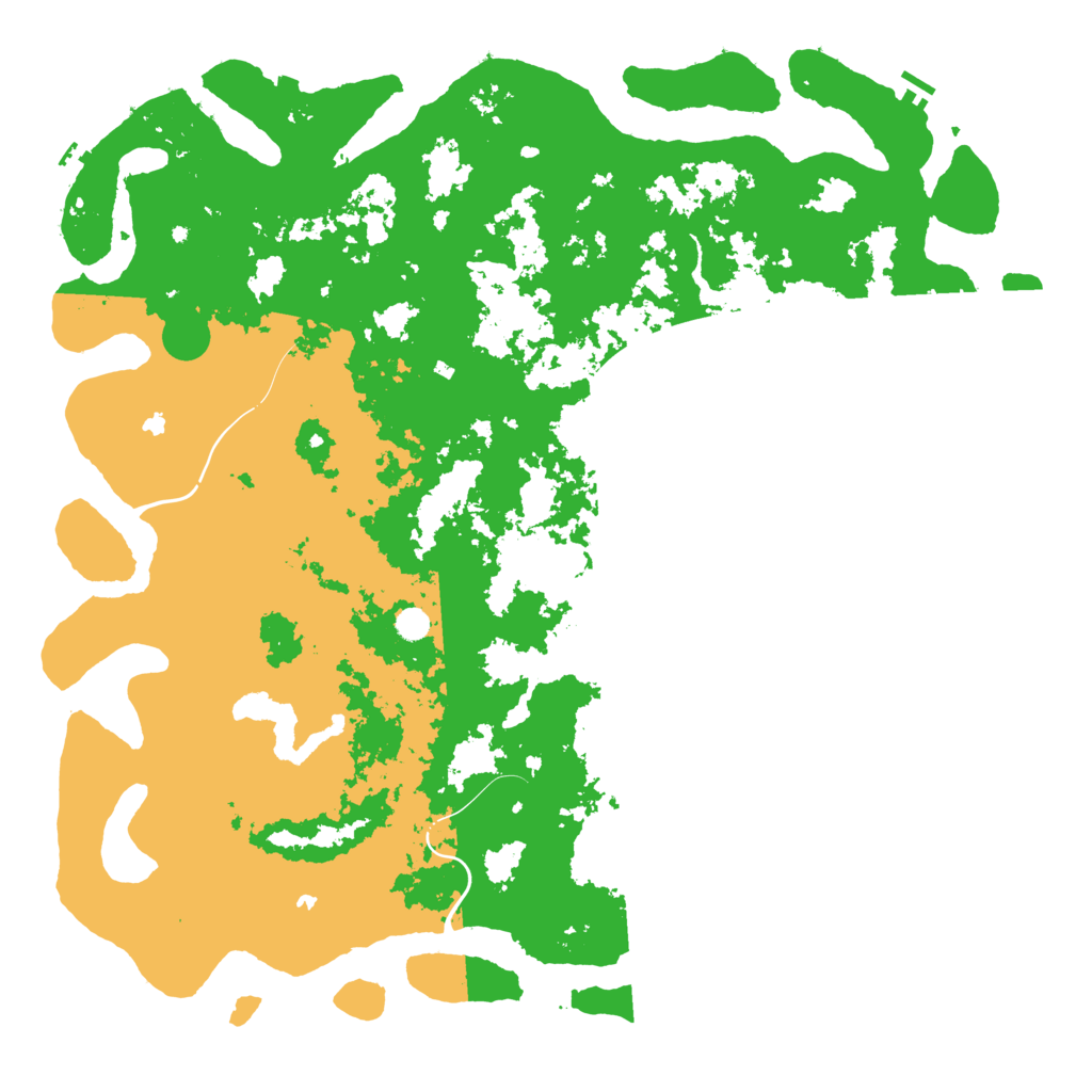 Biome Rust Map: Procedural Map, Size: 6000, Seed: 50088