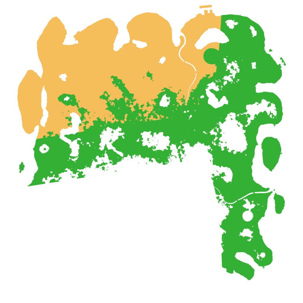 Biome Rust Map: Procedural Map, Size: 5000, Seed: 71373737