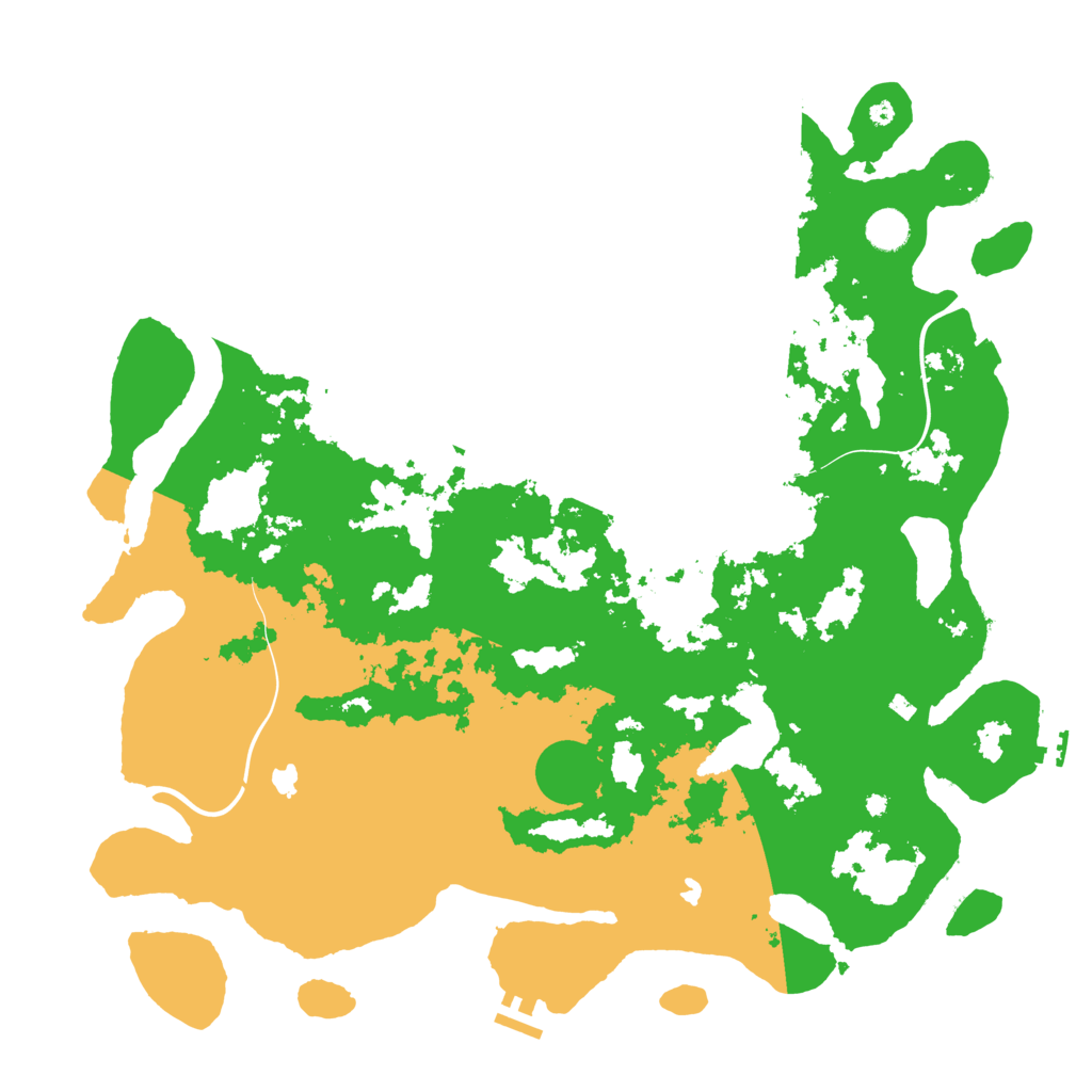 Biome Rust Map: Procedural Map, Size: 4500, Seed: 112376