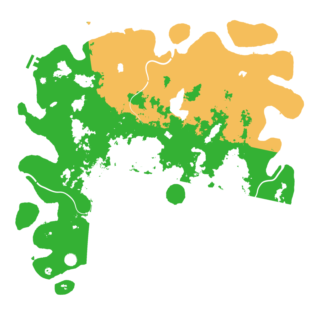 Biome Rust Map: Procedural Map, Size: 4500, Seed: 1558099