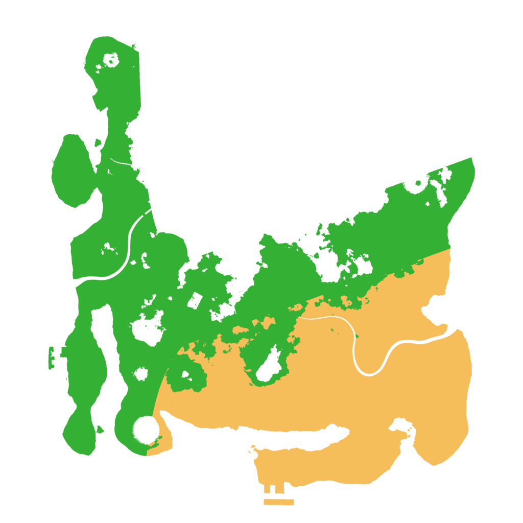 Biome Rust Map: Procedural Map, Size: 3500, Seed: 103939412