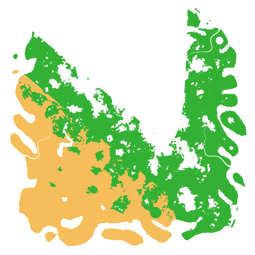 Biome Rust Map: Procedural Map, Size: 6000, Seed: 25400