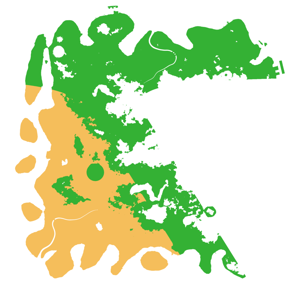 Biome Rust Map: Procedural Map, Size: 4500, Seed: 52516