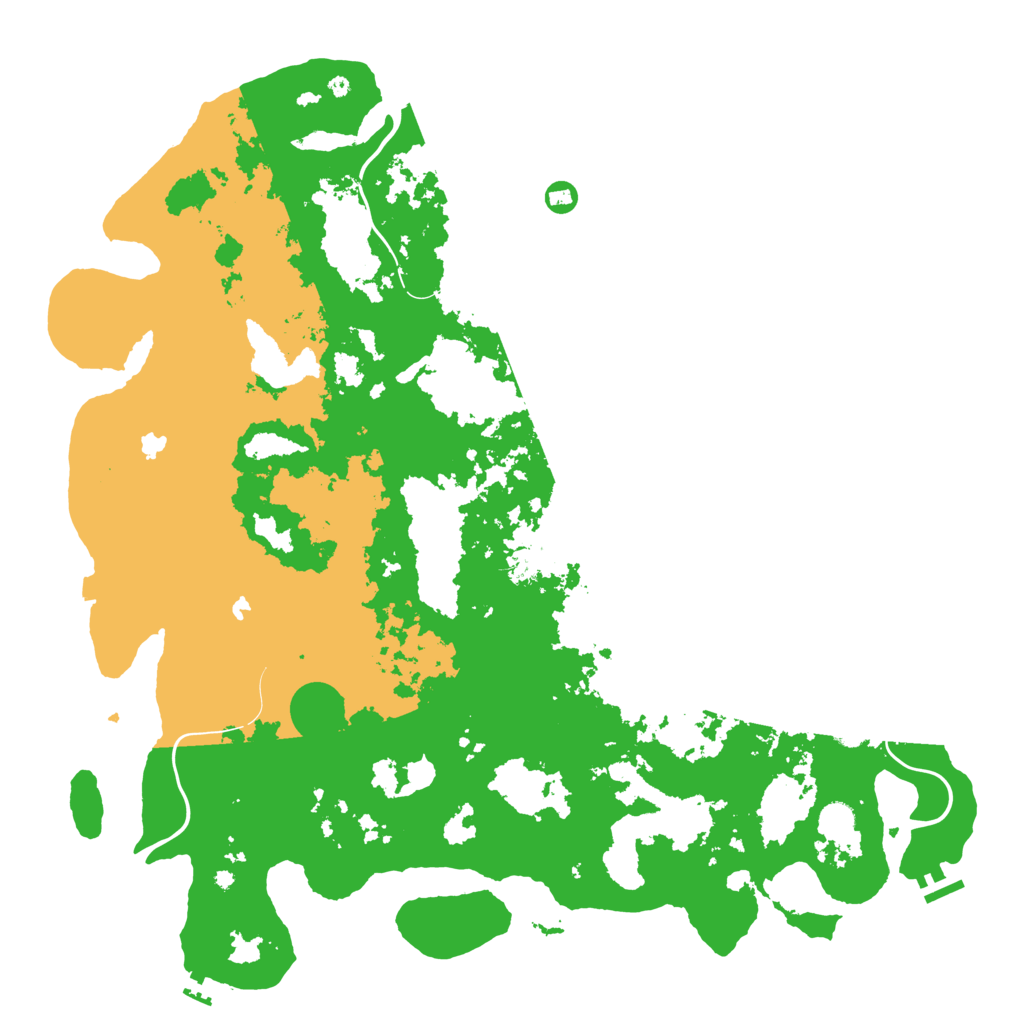 Biome Rust Map: Procedural Map, Size: 5000, Seed: 20241004