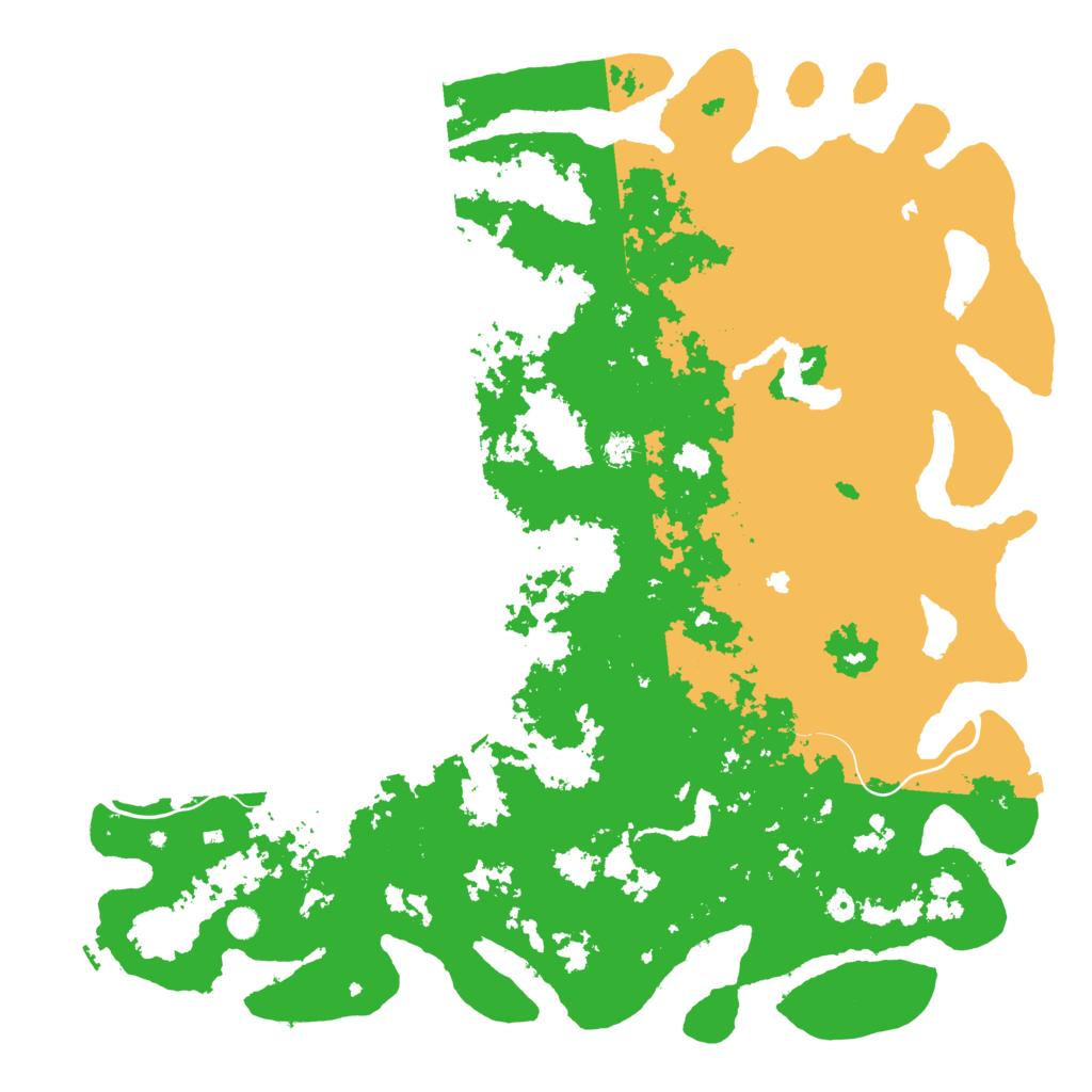 Biome Rust Map: Procedural Map, Size: 6000, Seed: 990849242