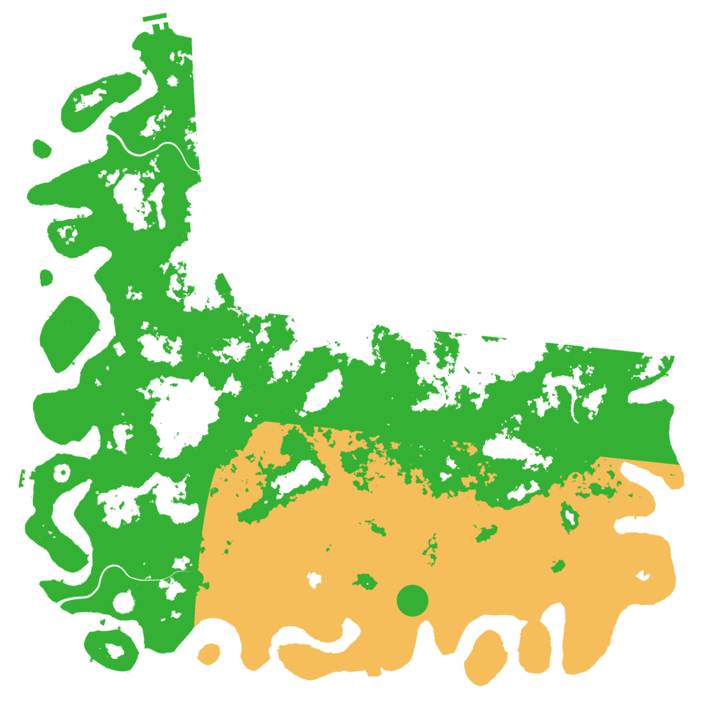 Biome Rust Map: Procedural Map, Size: 6000, Seed: 1234137734