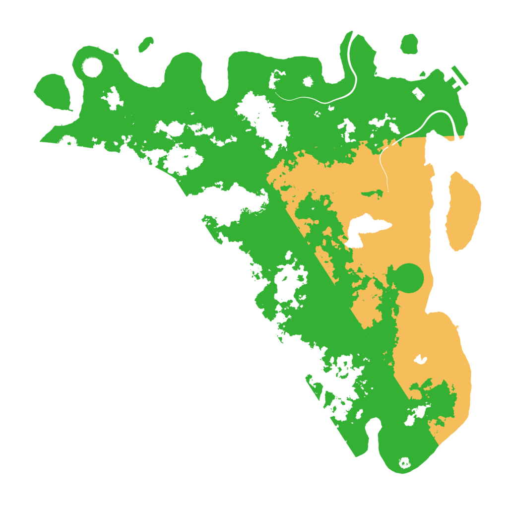 Biome Rust Map: Procedural Map, Size: 4500, Seed: 423452