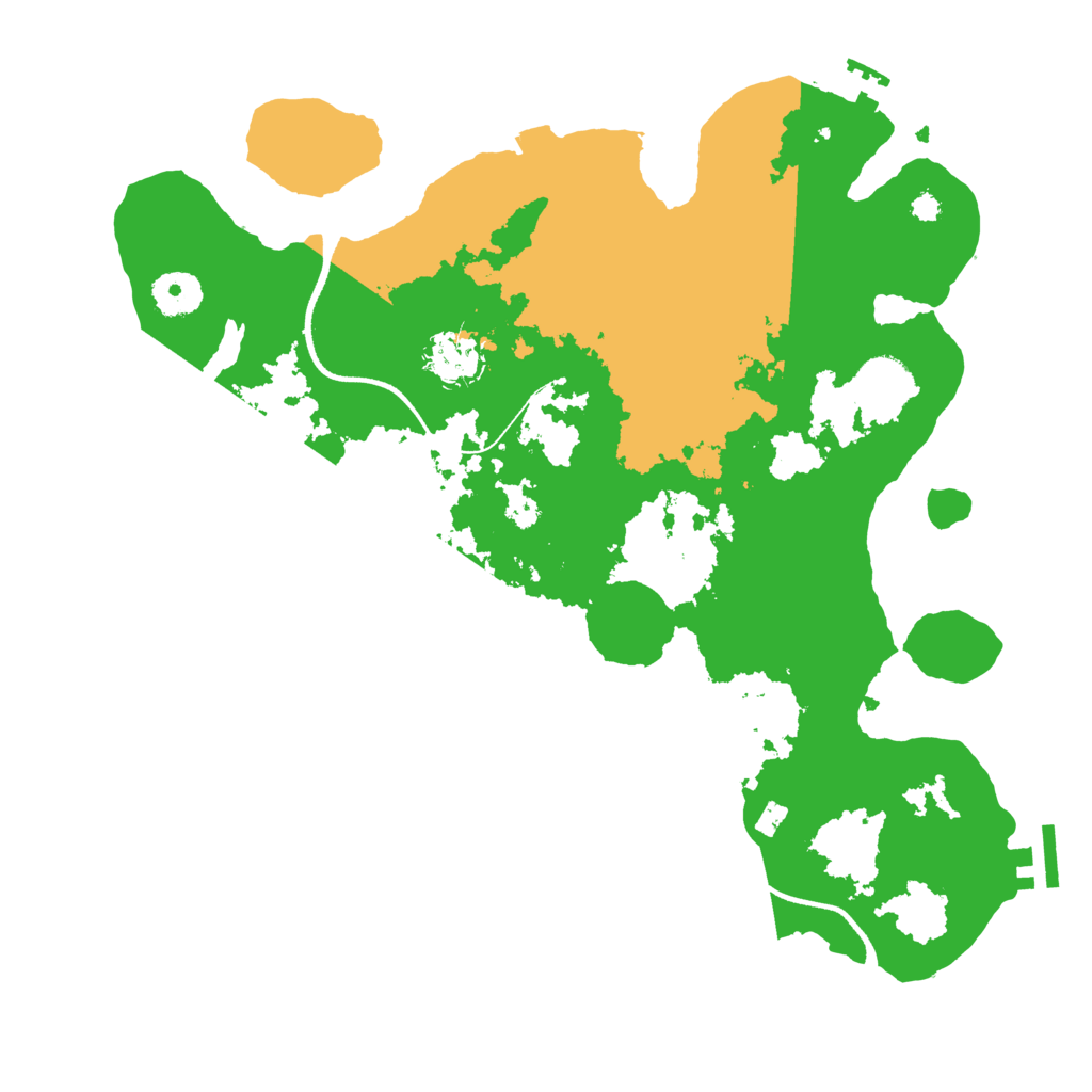 Biome Rust Map: Procedural Map, Size: 3500, Seed: 1087296209