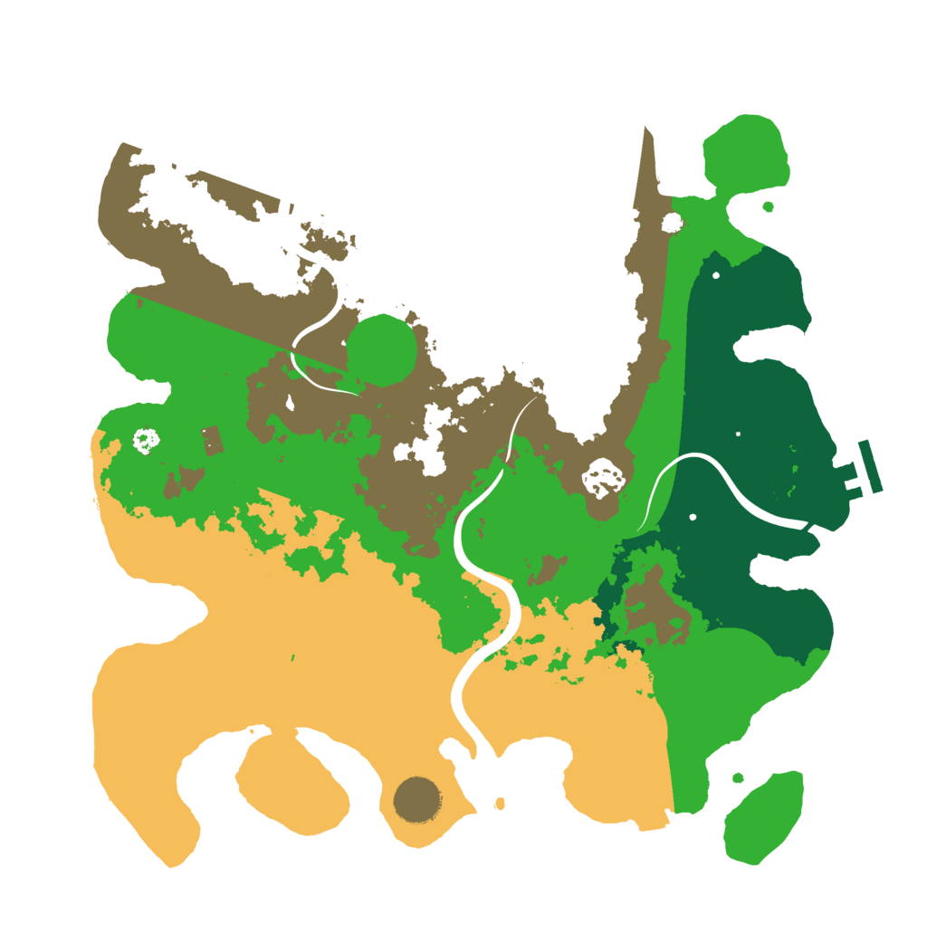 Biome Rust Map: Procedural Map, Size: 3500, Seed: 2104270838