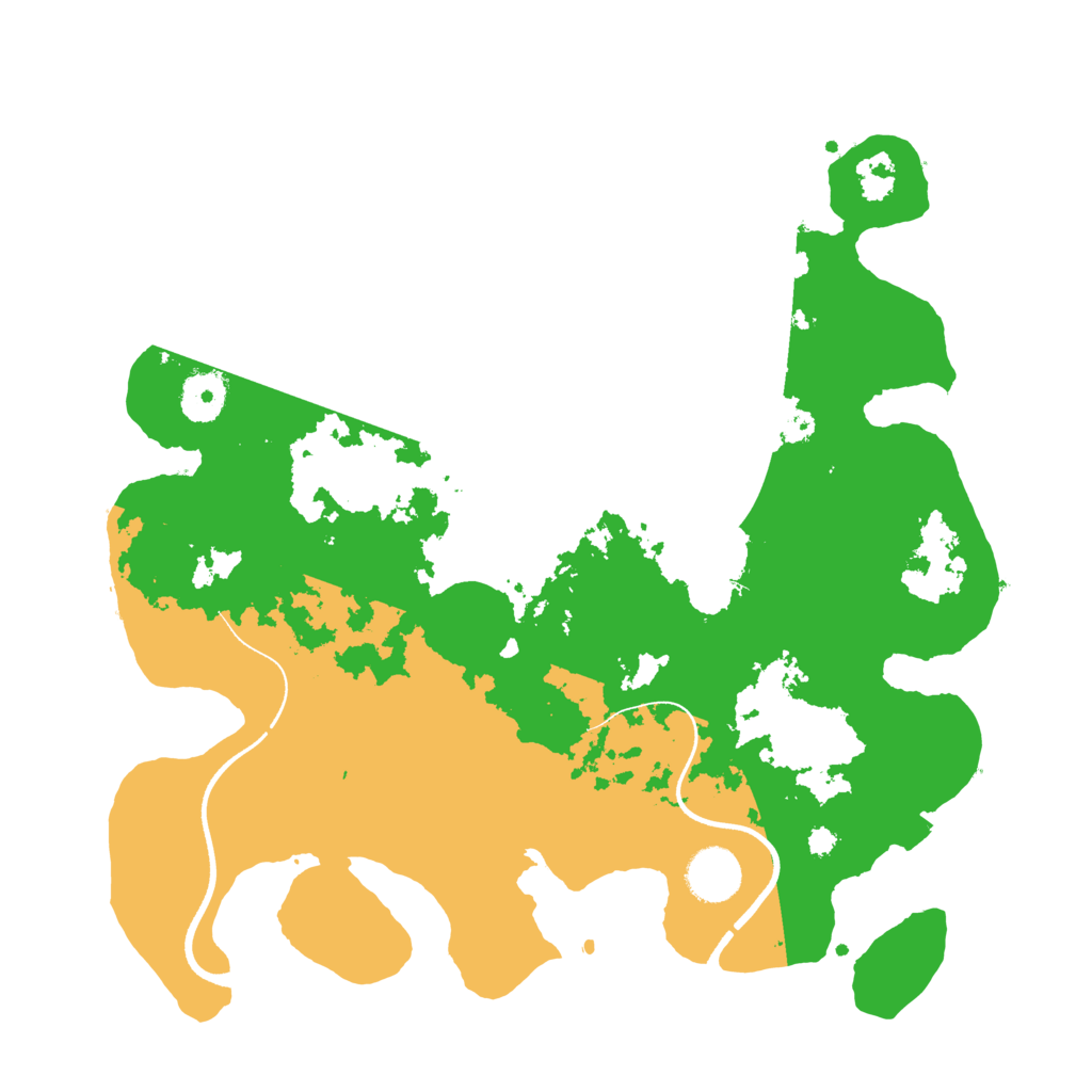 Biome Rust Map: Procedural Map, Size: 3500, Seed: 2104270838