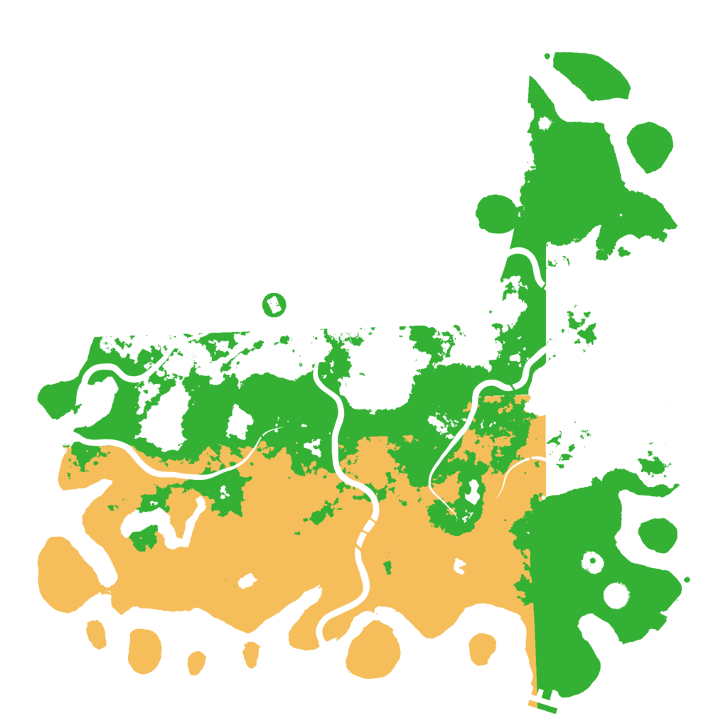 Biome Rust Map: Procedural Map, Size: 5000, Seed: 342564256