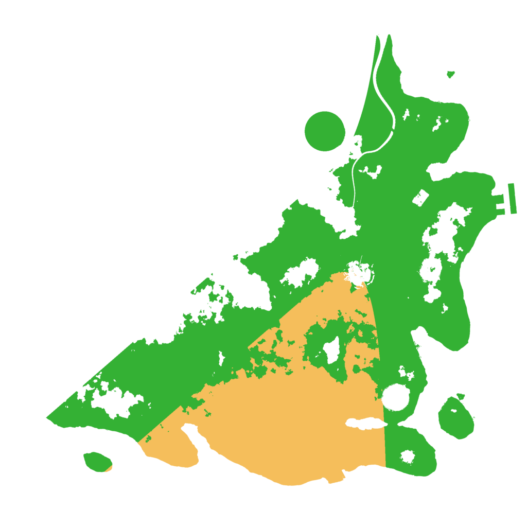 Biome Rust Map: Procedural Map, Size: 3500, Seed: 2064299590