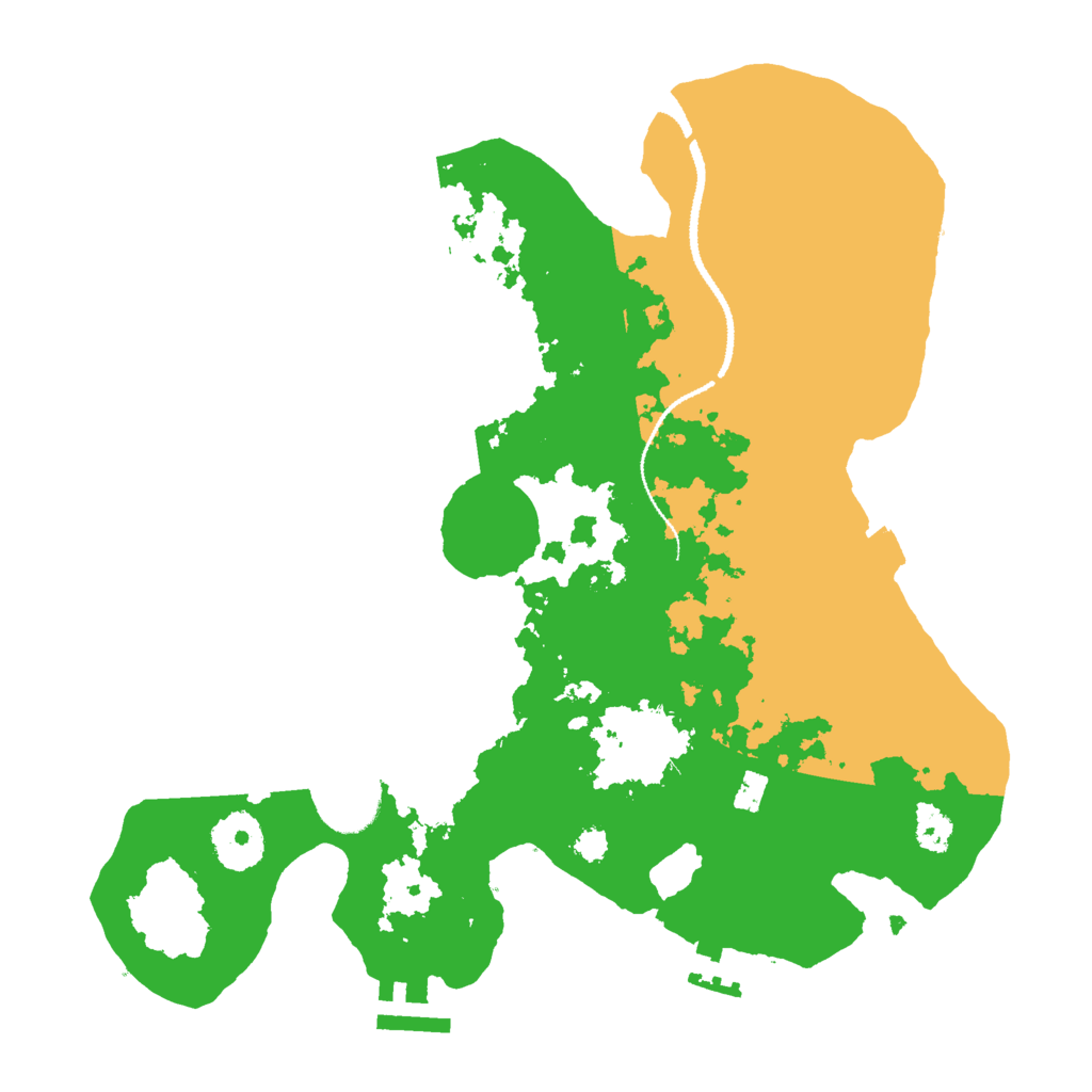 Biome Rust Map: Procedural Map, Size: 3000, Seed: 13516