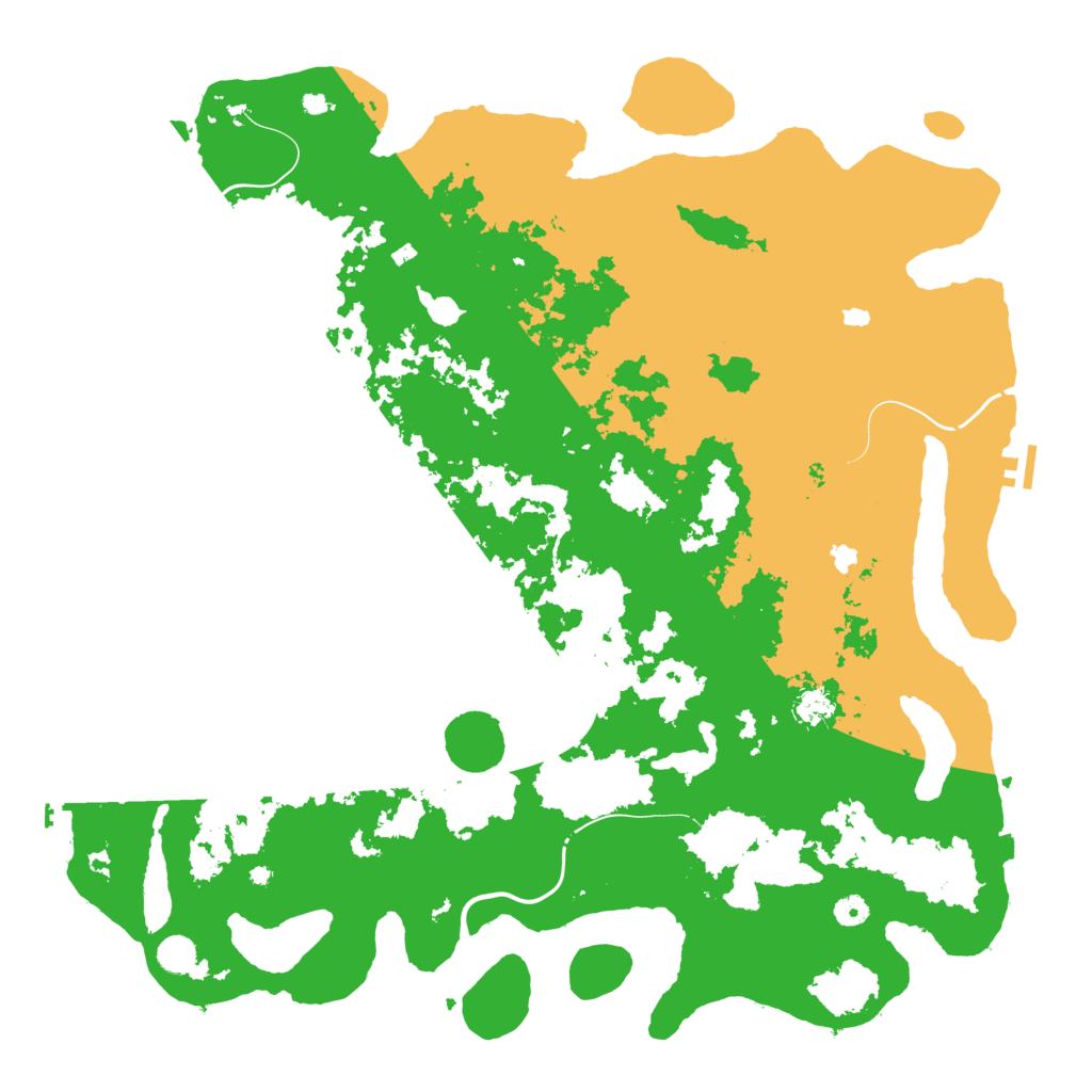 Biome Rust Map: Procedural Map, Size: 5000, Seed: 96318308