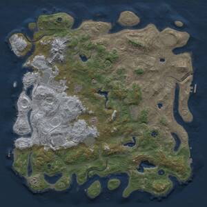 Thumbnail Rust Map: Procedural Map, Size: 5000, Seed: 96318308, 17 Monuments