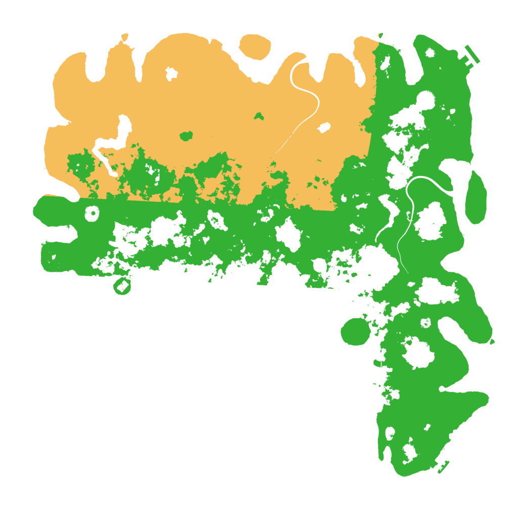 Biome Rust Map: Procedural Map, Size: 5000, Seed: 455961895