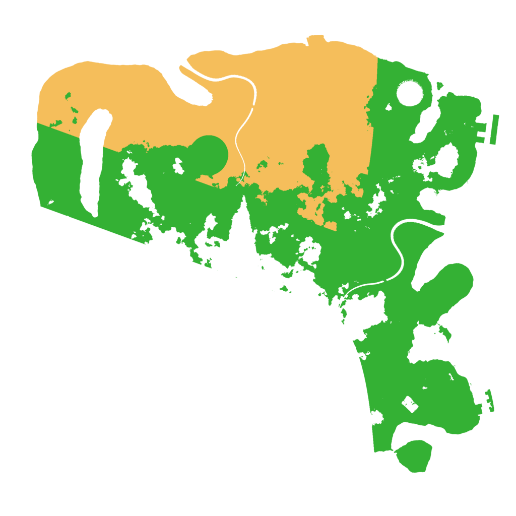 Biome Rust Map: Procedural Map, Size: 3500, Seed: 1306566125