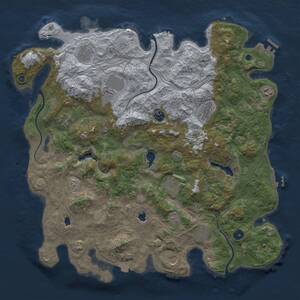 Thumbnail Rust Map: Procedural Map, Size: 4500, Seed: 24020130, 16 Monuments