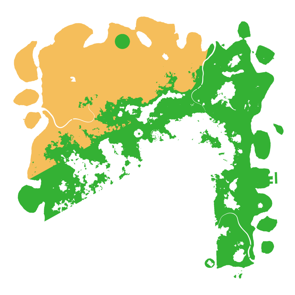 Biome Rust Map: Procedural Map, Size: 5200, Seed: 3014089