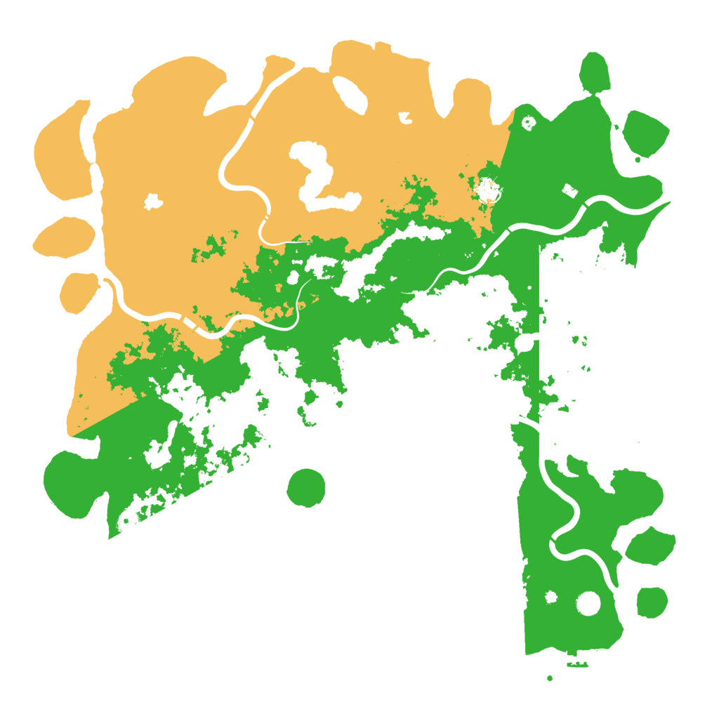 Biome Rust Map: Procedural Map, Size: 5200, Seed: 3014089