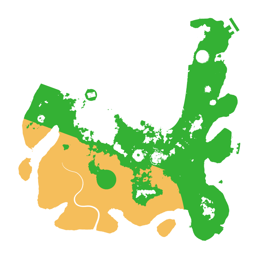 Biome Rust Map: Procedural Map, Size: 3500, Seed: 1574782480