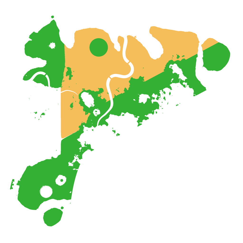 Biome Rust Map: Procedural Map, Size: 3500, Seed: 481981
