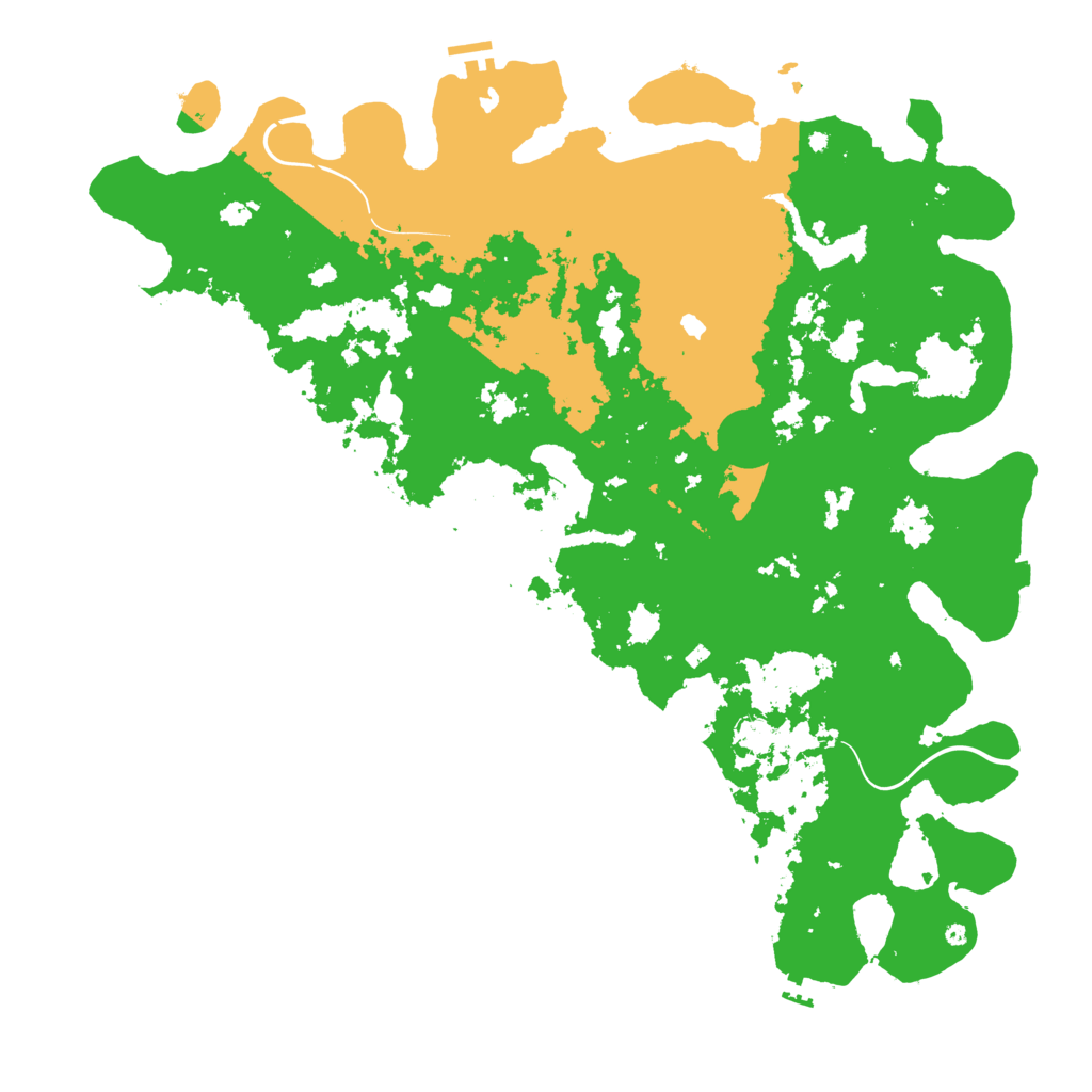 Biome Rust Map: Procedural Map, Size: 5000, Seed: 344269276