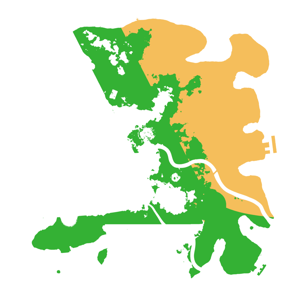 Biome Rust Map: Procedural Map, Size: 3500, Seed: 89966090