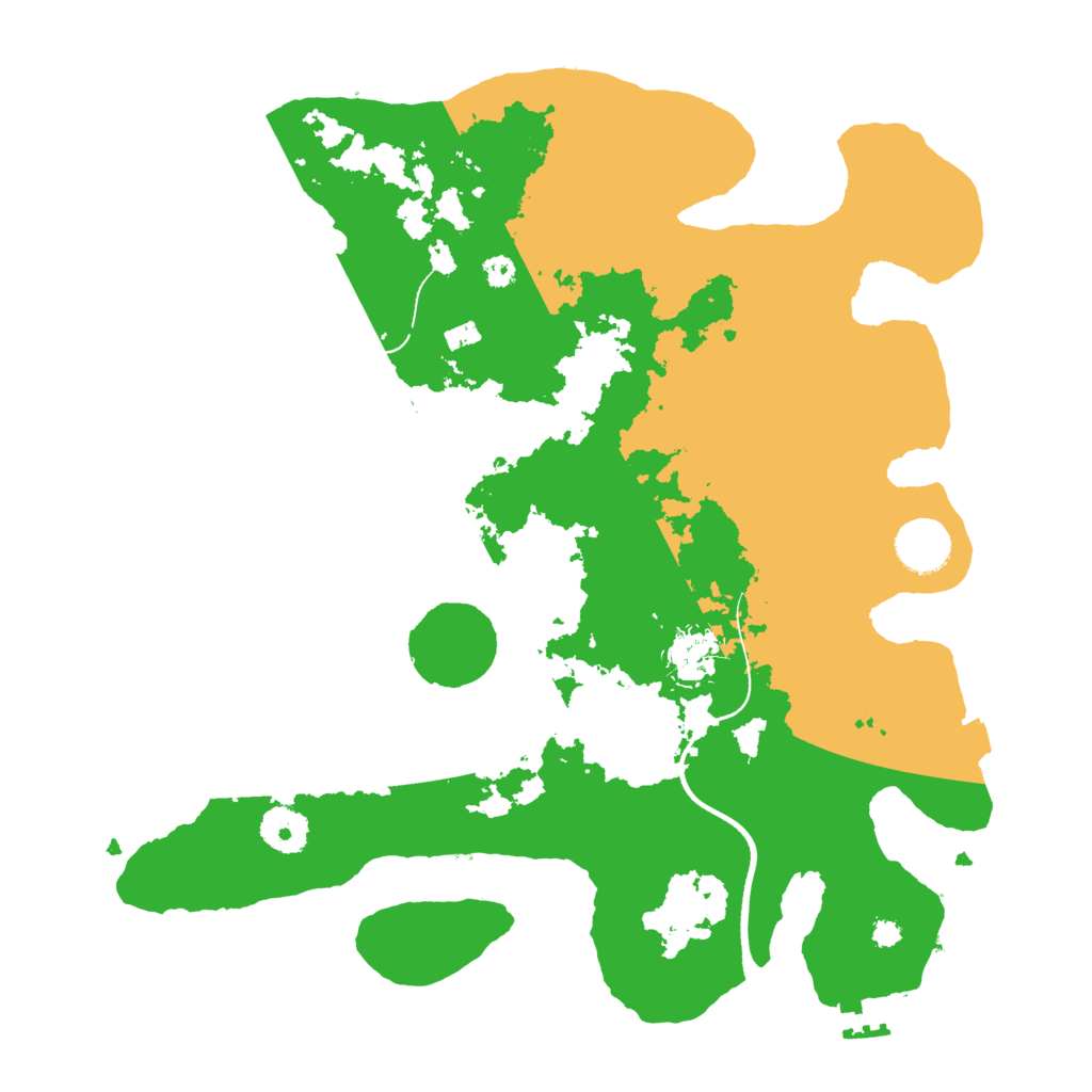 Biome Rust Map: Procedural Map, Size: 3500, Seed: 89966090