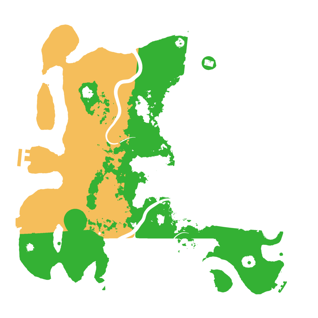 Biome Rust Map: Procedural Map, Size: 3700, Seed: 62840143