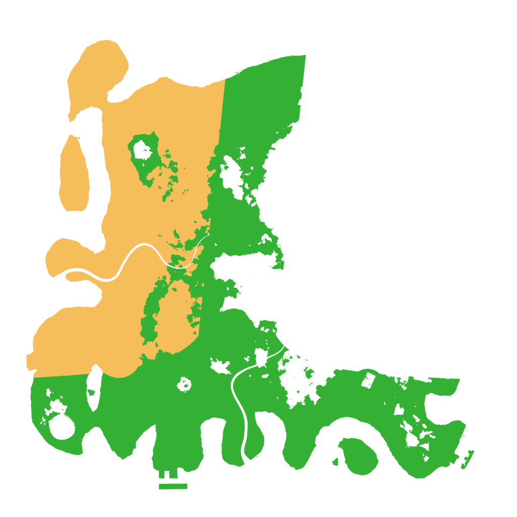 Biome Rust Map: Procedural Map, Size: 3700, Seed: 62840143