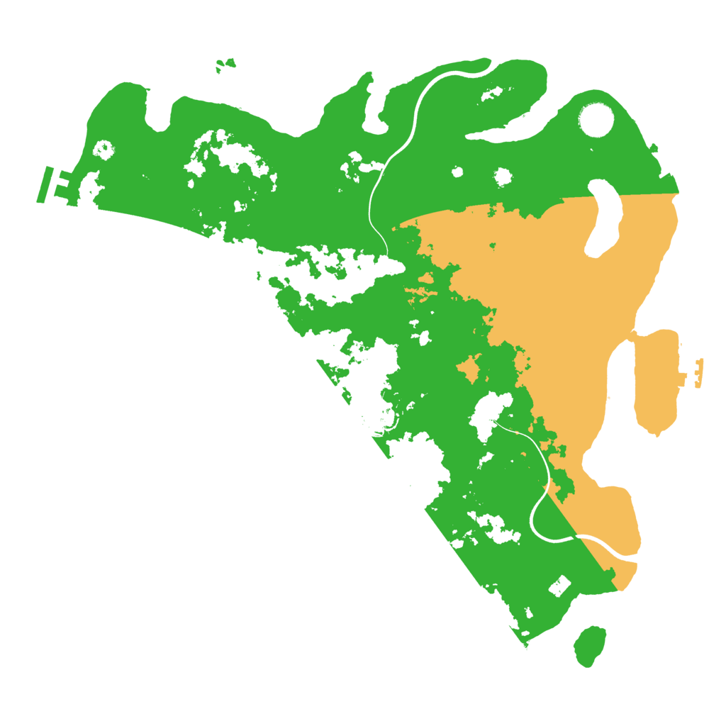 Biome Rust Map: Procedural Map, Size: 3700, Seed: 1047007485