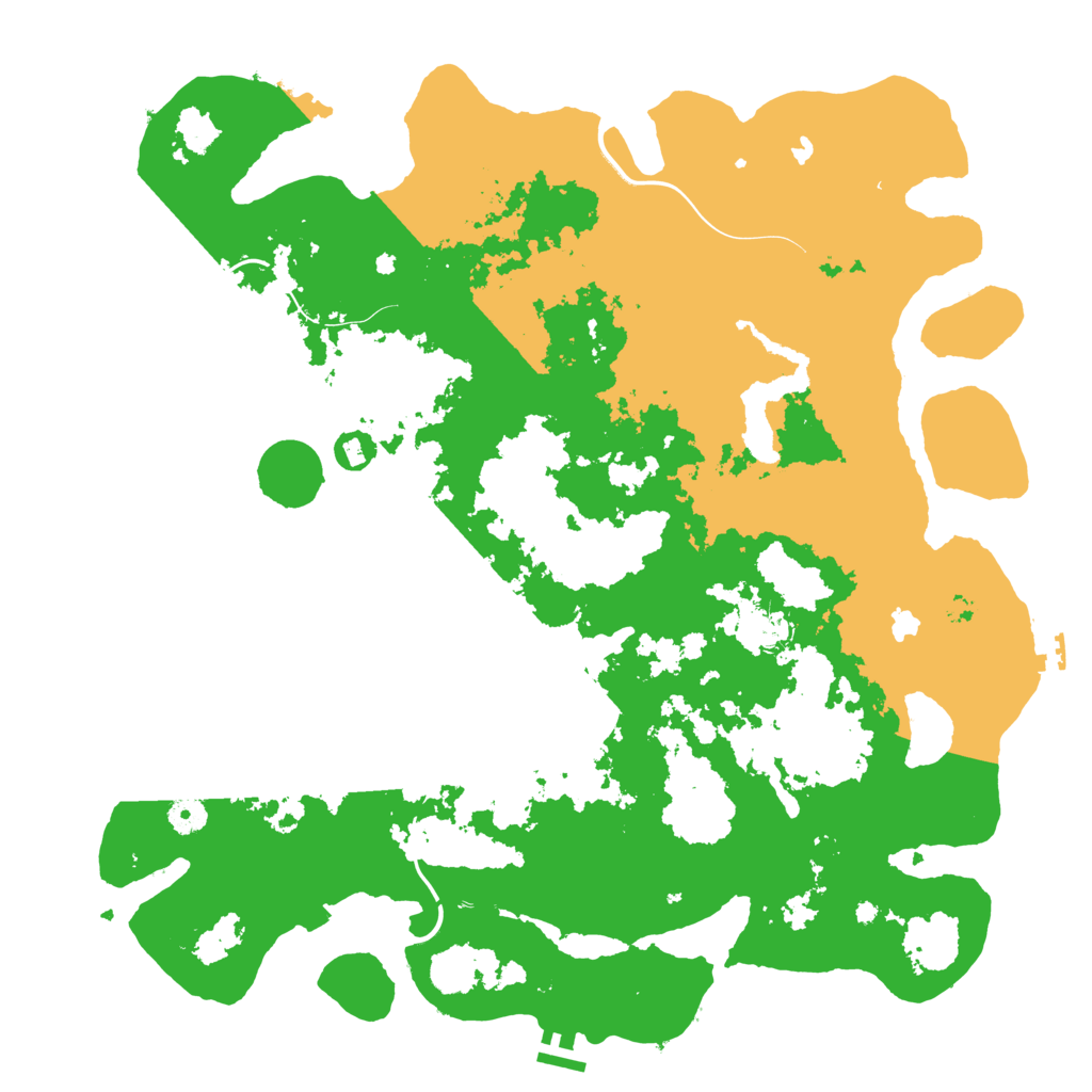 Biome Rust Map: Procedural Map, Size: 4500, Seed: 744093721