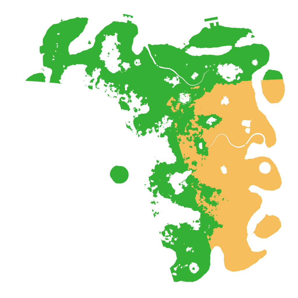 Biome Rust Map: Procedural Map, Size: 4500, Seed: 896000581