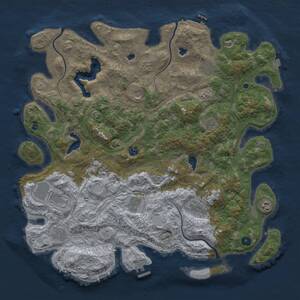 Thumbnail Rust Map: Procedural Map, Size: 4700, Seed: 1509147671, 17 Monuments