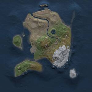 Thumbnail Rust Map: Procedural Map, Size: 2000, Seed: 4575898, 2 Monuments