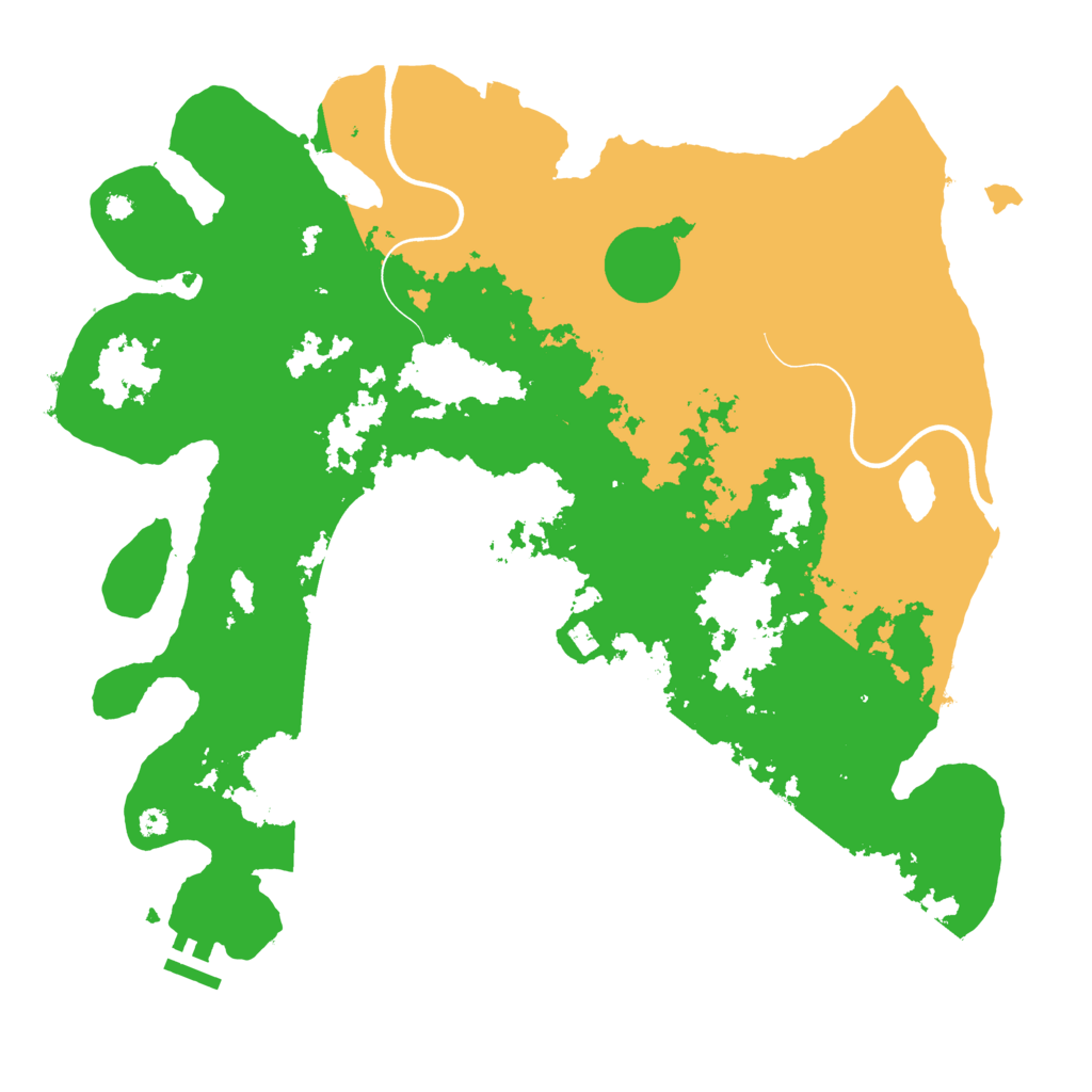 Biome Rust Map: Procedural Map, Size: 3800, Seed: 65740868