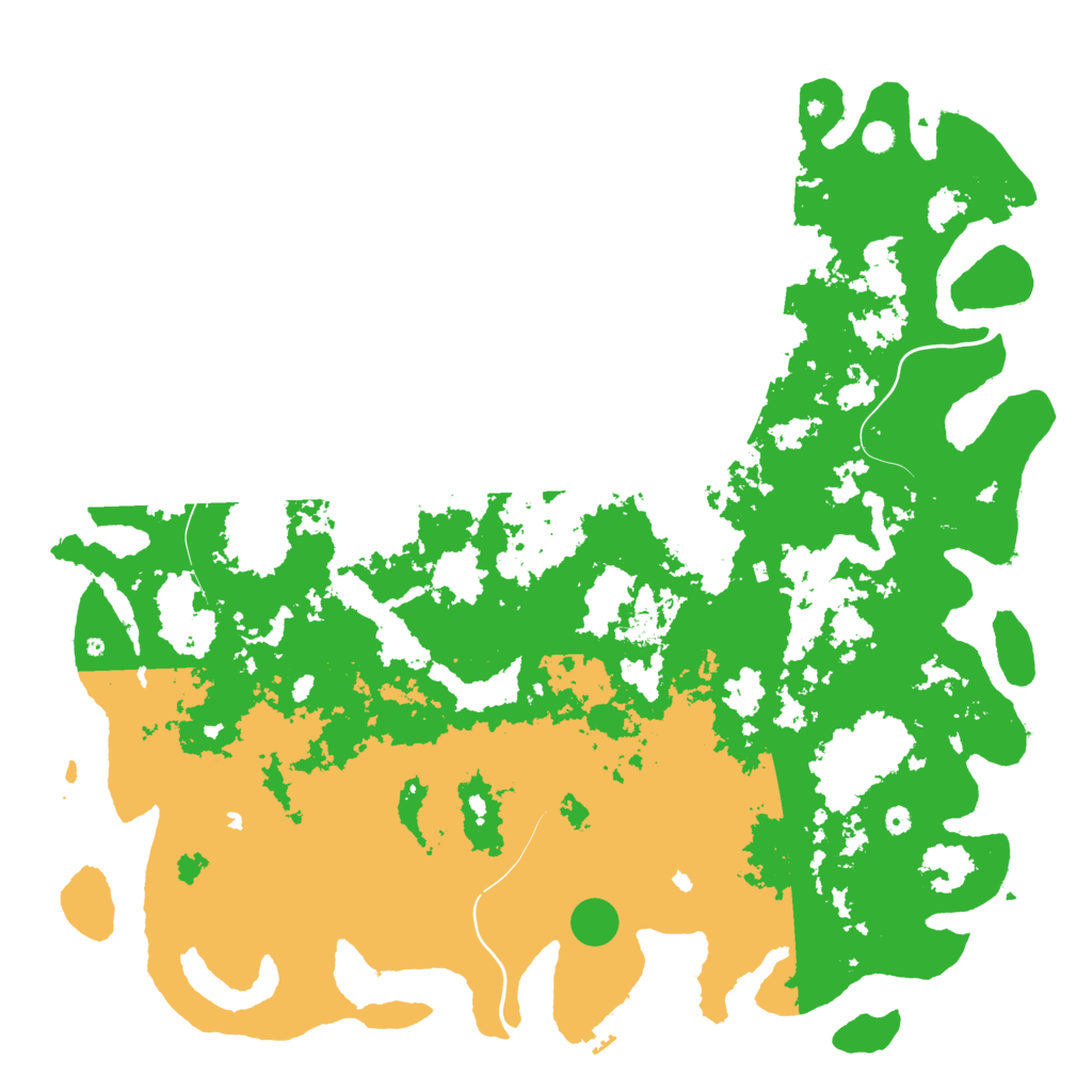 Biome Rust Map: Procedural Map, Size: 6000, Seed: 101010