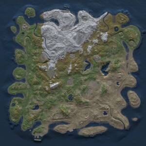 Thumbnail Rust Map: Procedural Map, Size: 4500, Seed: 512111882, 16 Monuments