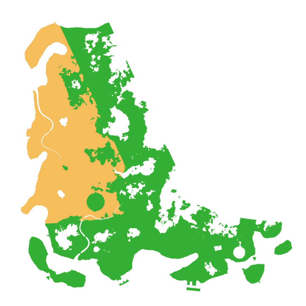 Biome Rust Map: Procedural Map, Size: 4500, Seed: 371833109