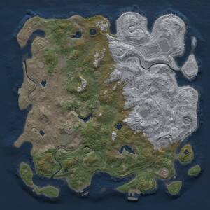 Thumbnail Rust Map: Procedural Map, Size: 4500, Seed: 371833109, 15 Monuments