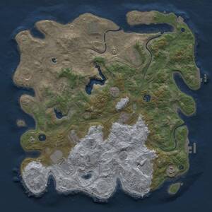 Thumbnail Rust Map: Procedural Map, Size: 4250, Seed: 1075446585, 17 Monuments