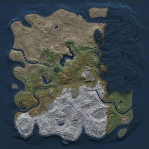 Thumbnail Rust Map: Procedural Map, Size: 4250, Seed: 1075446585, 14 Monuments